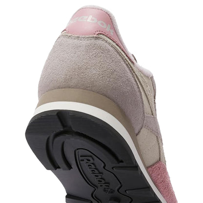 Men's Reebok Classic Leather Shoes - Sand/Hazy Grey/Dusty Rose