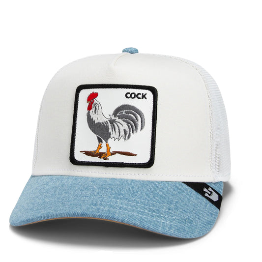 Goorin Bros. Trucker Hat | Rooster Fan Institution Ball Club - White