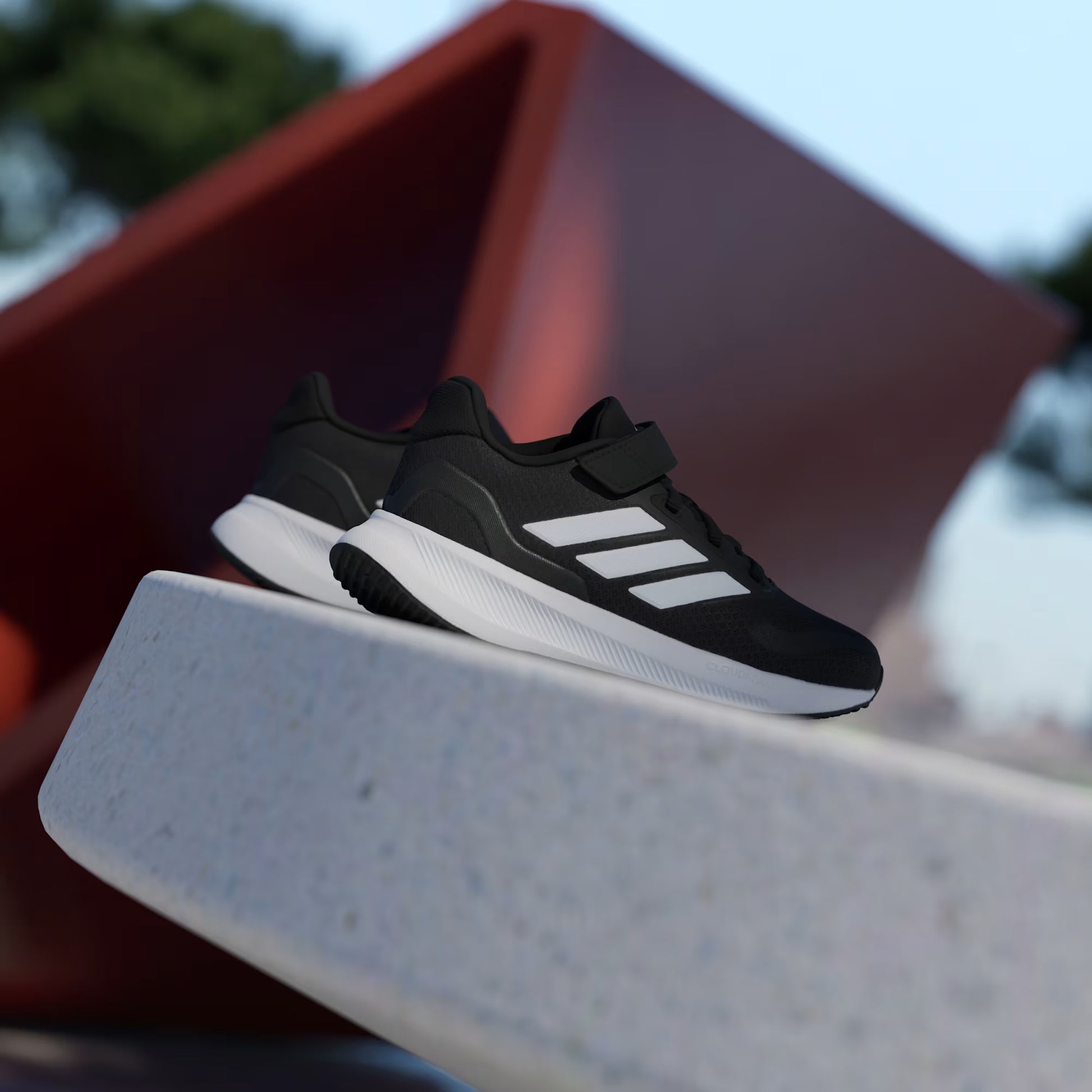 Pre school Adidas Runfalcon 5 - Core Black/Cloud White