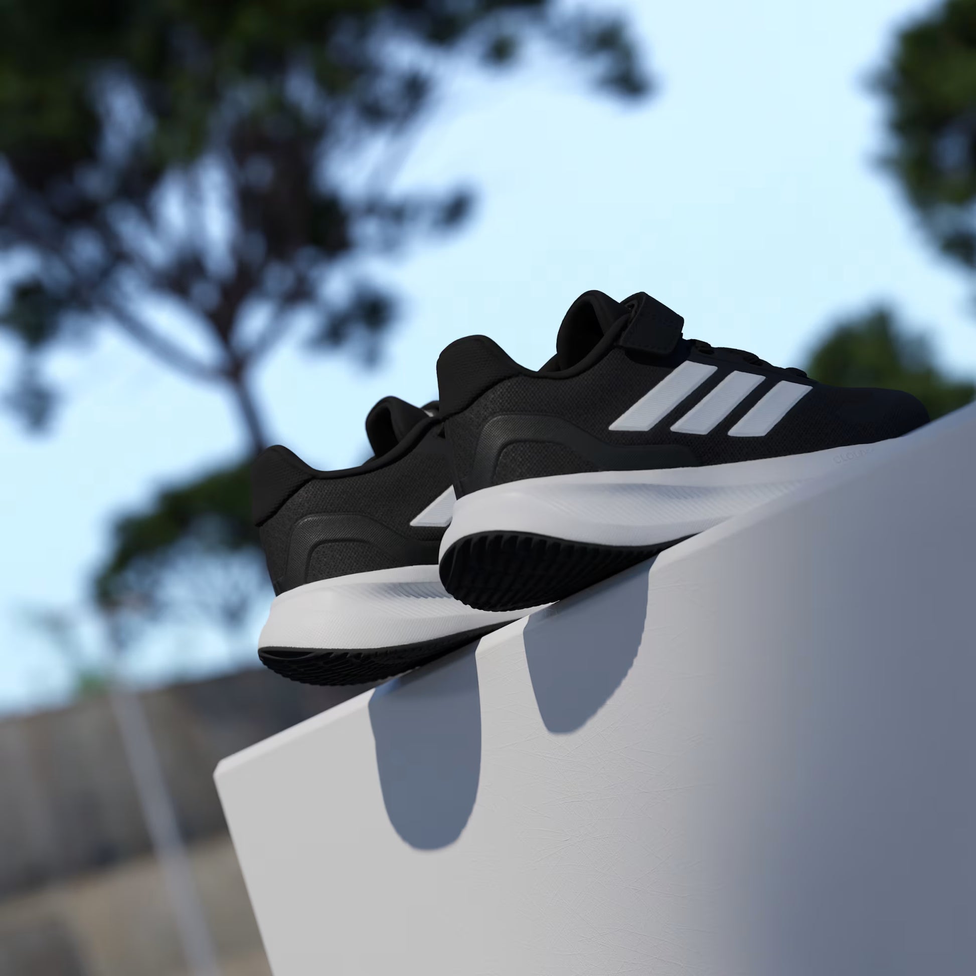 Pre school Adidas Runfalcon 5 - Core Black/Cloud White