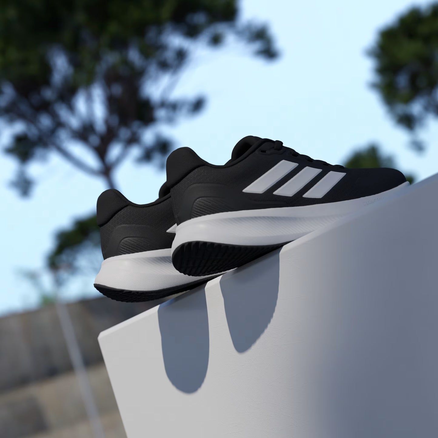 Pre School Adidas Runfalcon 5 - Core Black / Cloud White