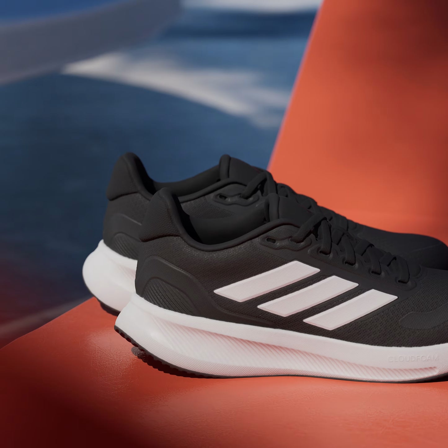 Pre School Adidas Runfalcon 5 - Core Black / Cloud White
