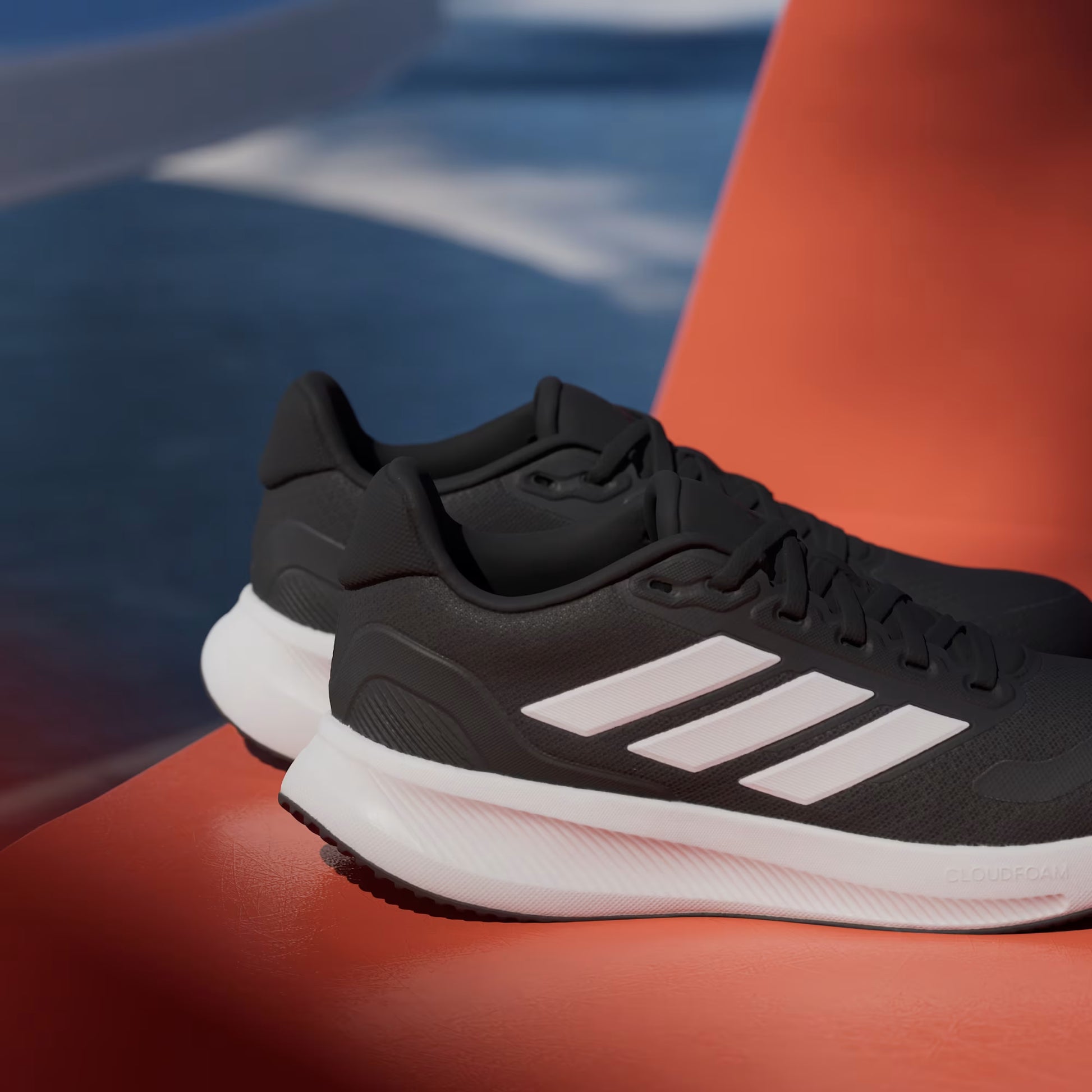 Pre School Adidas Runfalcon 5 - Core Black / Cloud White