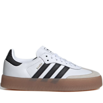 Women's Adidas Sambae Shoes - Cloud White/Core Black/Gold Metallic