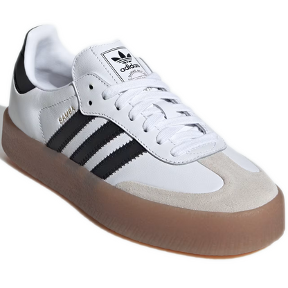 Women's Adidas Sambae Shoes - Cloud White/Core Black/Gold Metallic