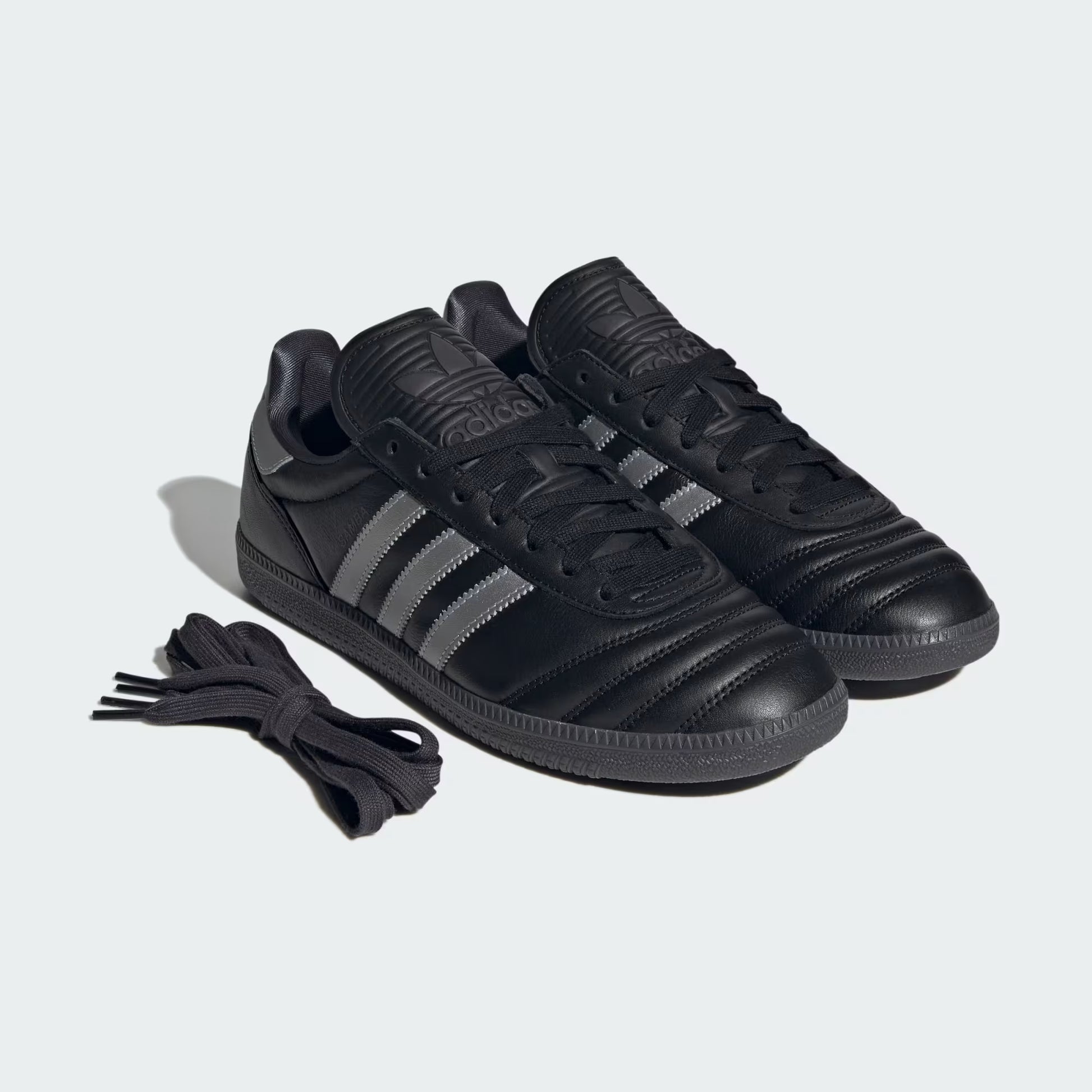 Men's Adidas Samba JP - Core Black / Silver Metallic / Utility Black