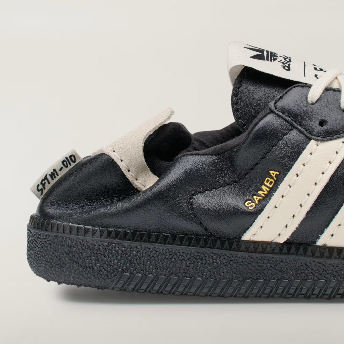 Men's Adidas Samba OG STFM - Core Black / Cream White / Gold Metallic
