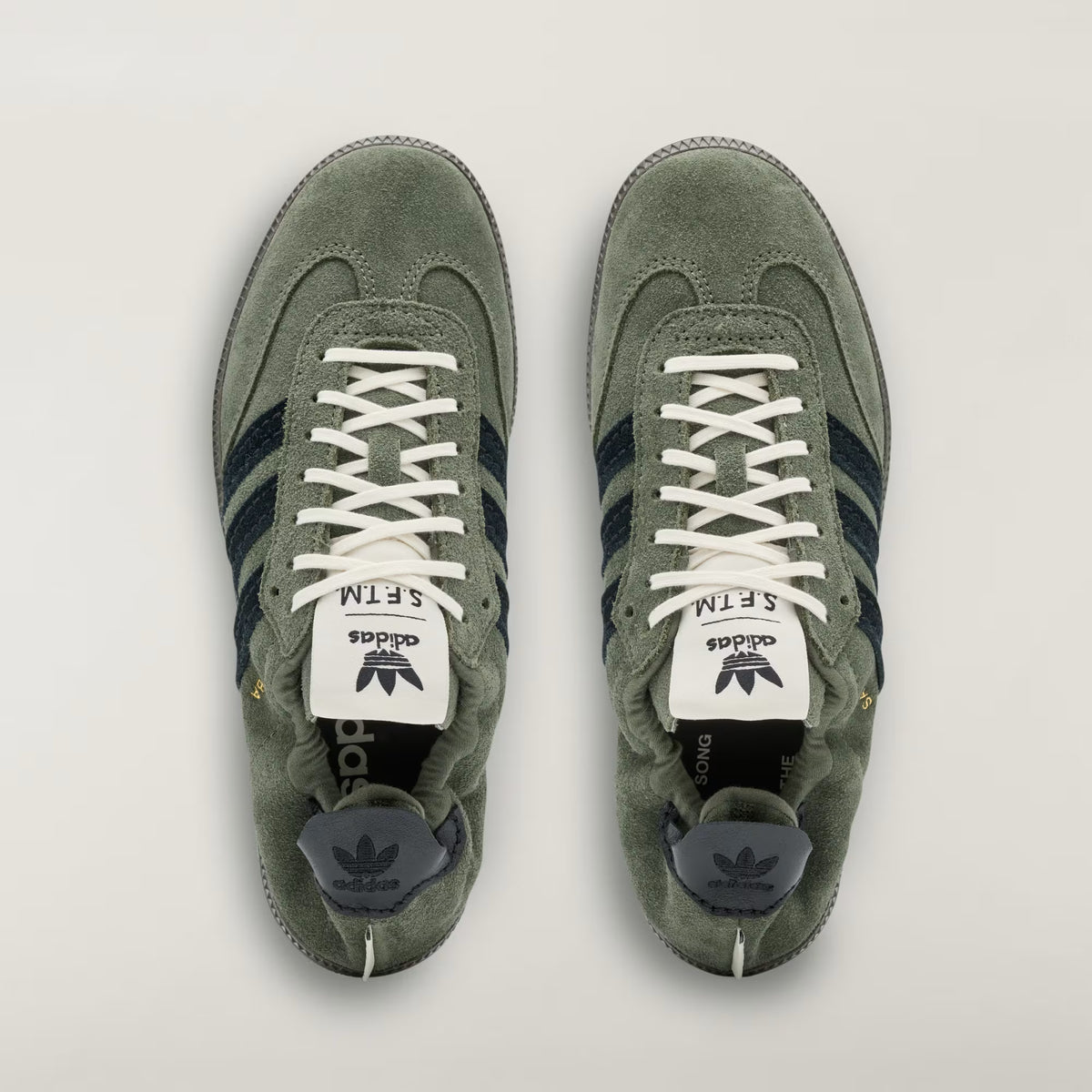 Men's Adidas Samba OG SFTM - Base Green / Core Black / Gold Metallic