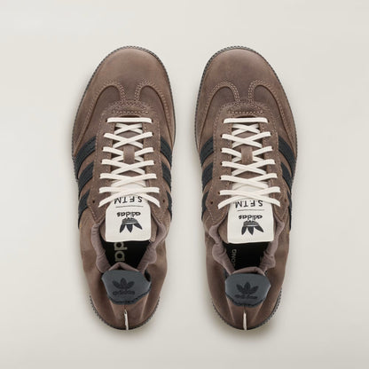 Men's Adidas Samba OG SFTM - Brown/Core Black / Gold Metallic