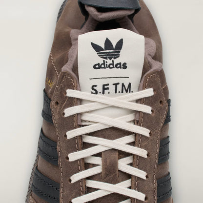Men's Adidas Samba OG SFTM - Brown/Core Black / Gold Metallic