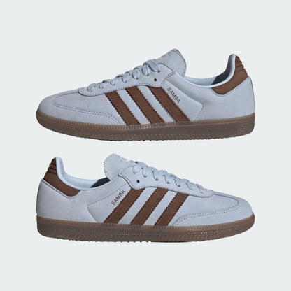 Women's Adidas Samba OG - Crystal Sky / Earth Strata / Cloud White