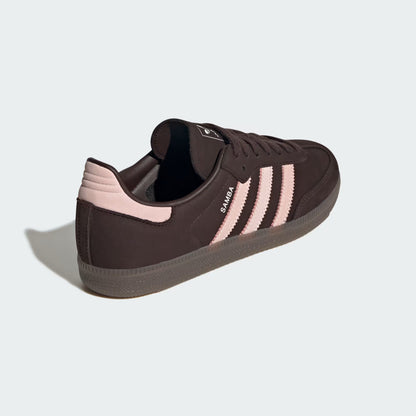 Women's Adidas Samba OG - Aurora Coffee / Sandy Pink / Cloud White