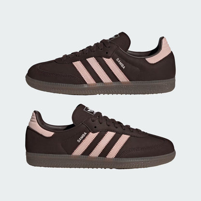 Women's Adidas Samba OG - Aurora Coffee / Sandy Pink / Cloud White