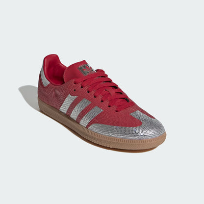 Women's Adidas Samba OG - Team Victory Red / Silver Metallic