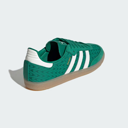 Women's Adidas Samba OG - Bold Green / Off White / Gold Metallic