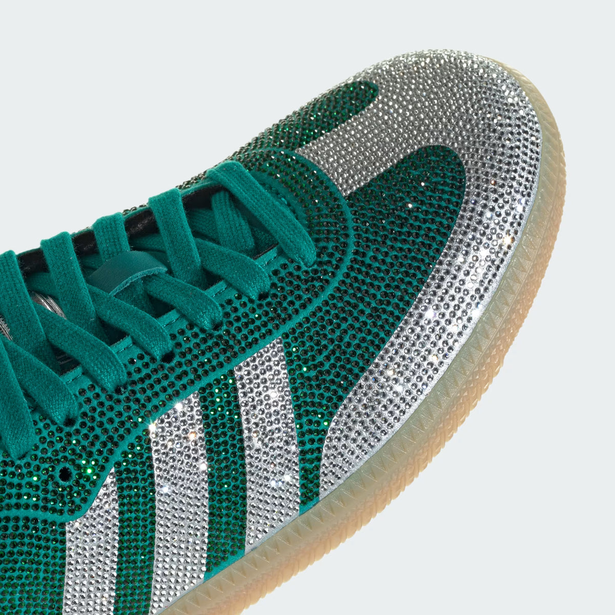 Women's Adidas Samba OG - Equipment Green / Silver Metallic