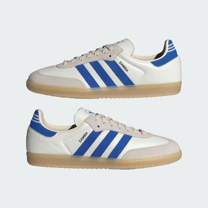 Men's Adidas Samba OG - Cloud White/Blue