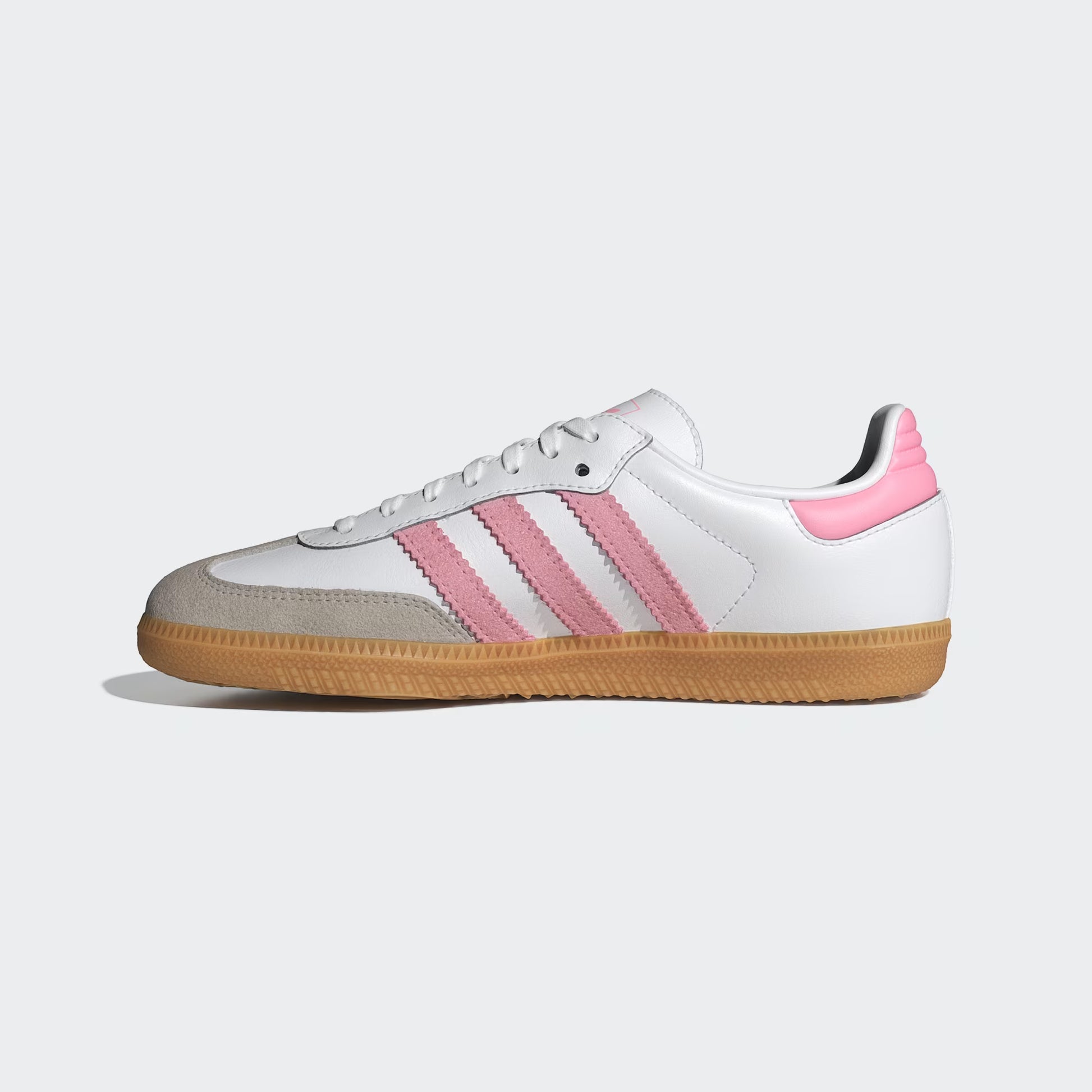 Grade School Adidas Samba OG - Cloud White / Light Pink