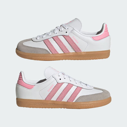 Pre School Adidas Samba OG - Cloud White / Light Pink