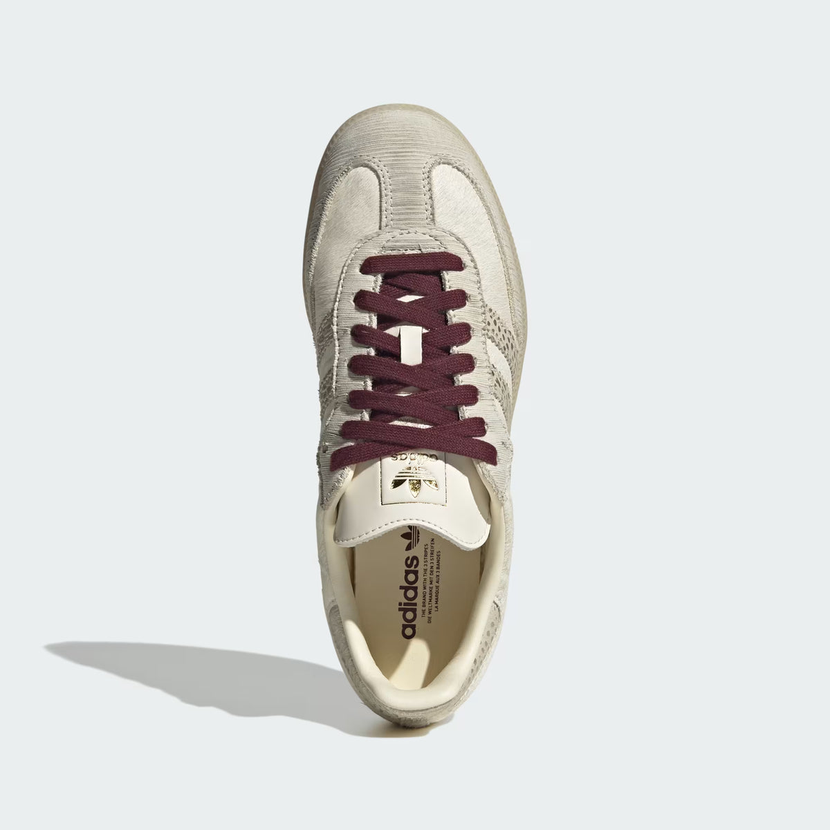 Women's Adidas Samba OG - Cream White / Maroon