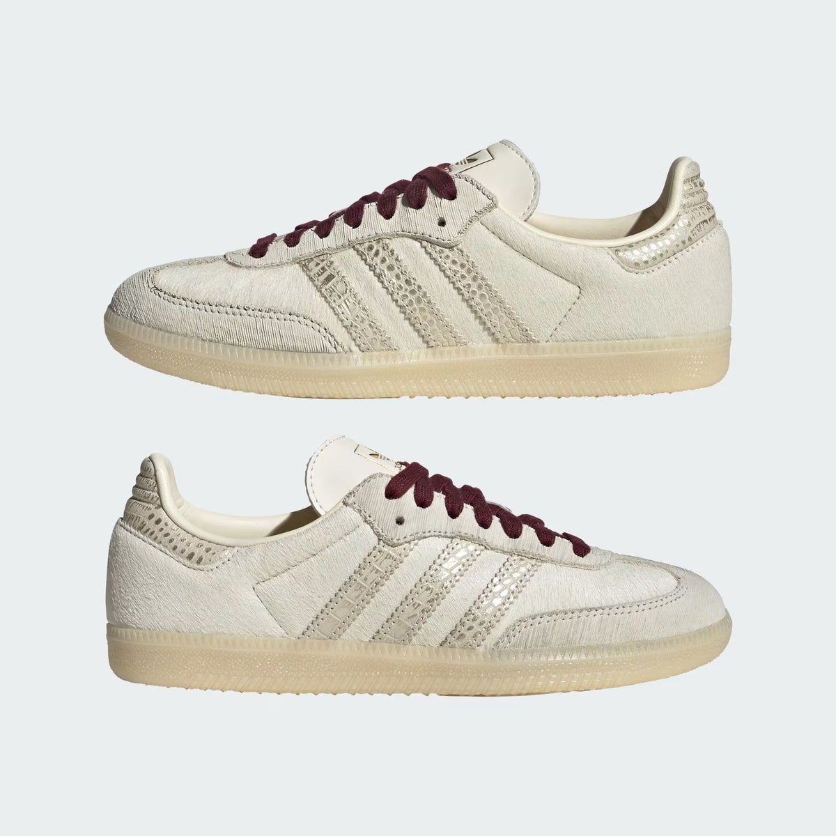 Women's Adidas Samba OG - Cream White / Maroon
