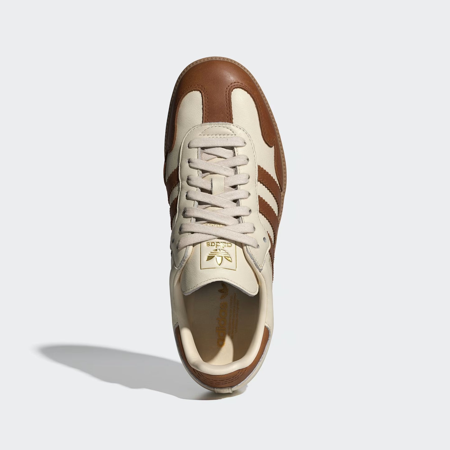 Women's Adidas Samba OG - Wonder White / Dusky Bronze / Gold Metallic