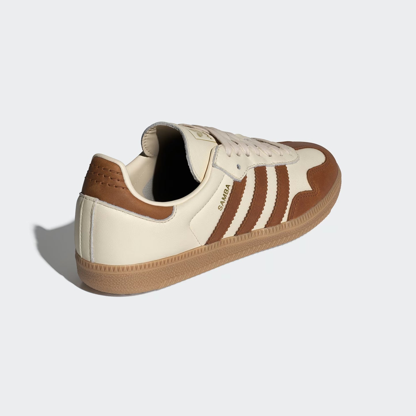 Women's Adidas Samba OG - Wonder White / Dusky Bronze / Gold Metallic