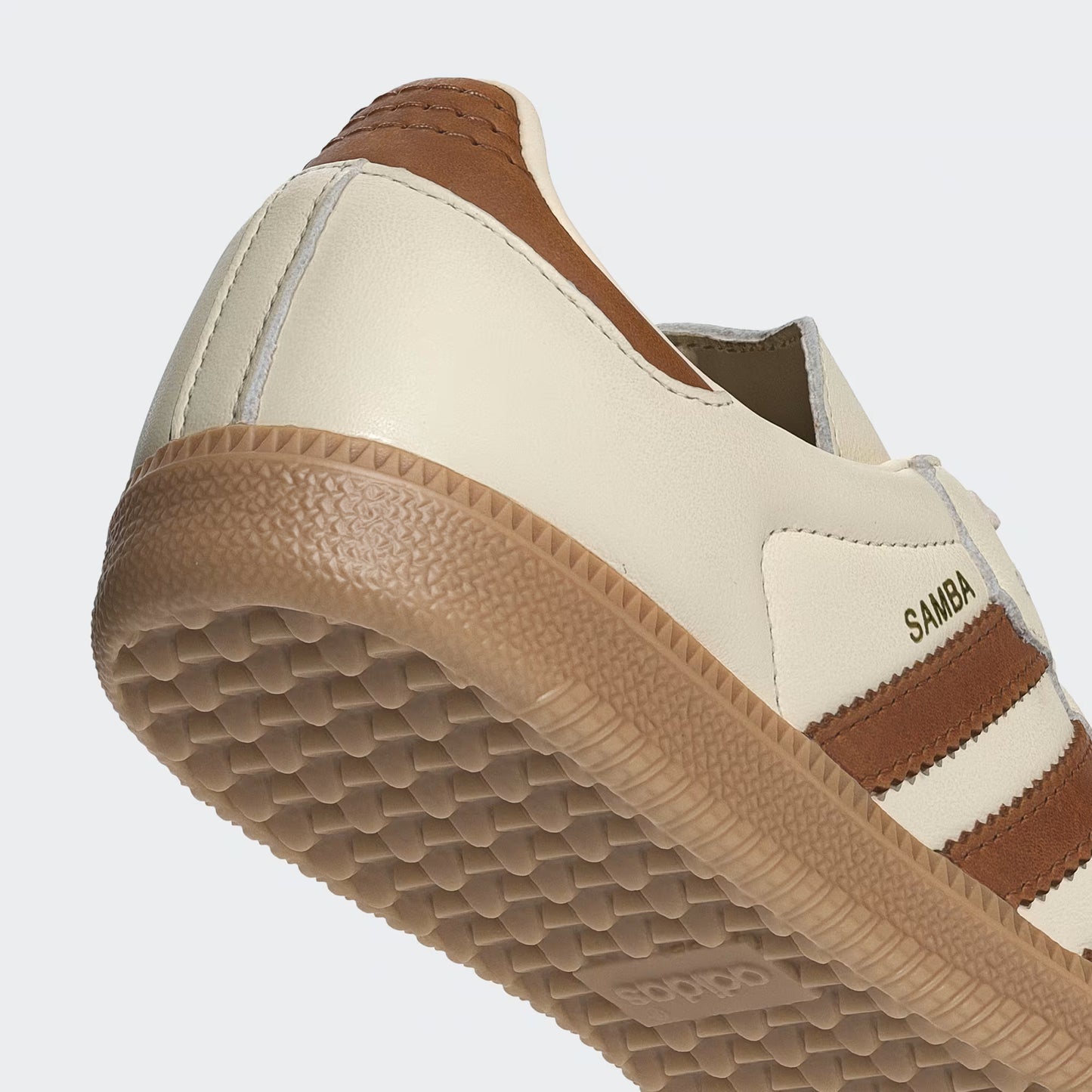 Women's Adidas Samba OG - Wonder White / Dusky Bronze / Gold Metallic