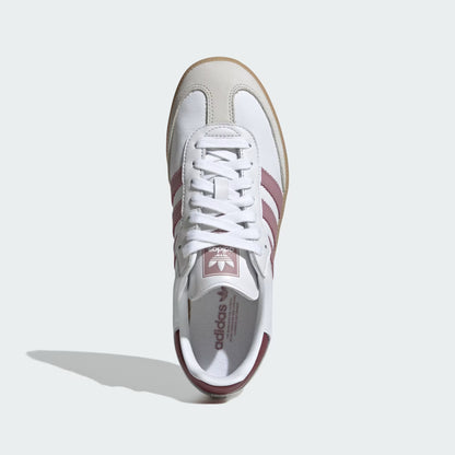 Women's Adidas Samba OG - Cloud White / Magic Mauve / Burgundy