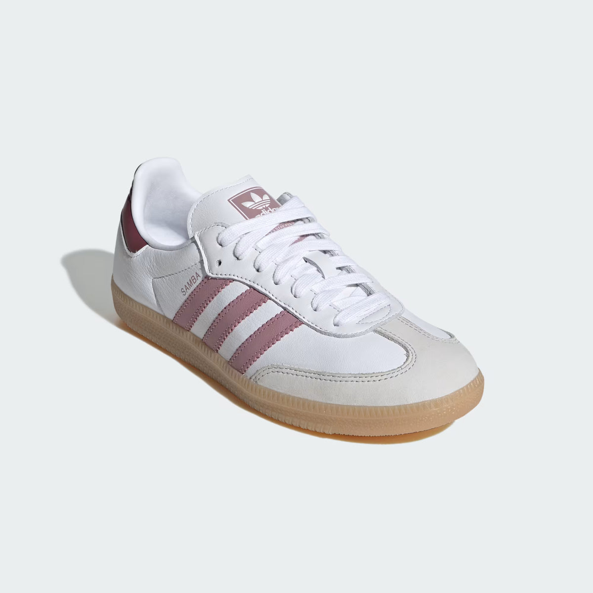 Women's Adidas Samba OG - Cloud White / Magic Mauve / Burgundy