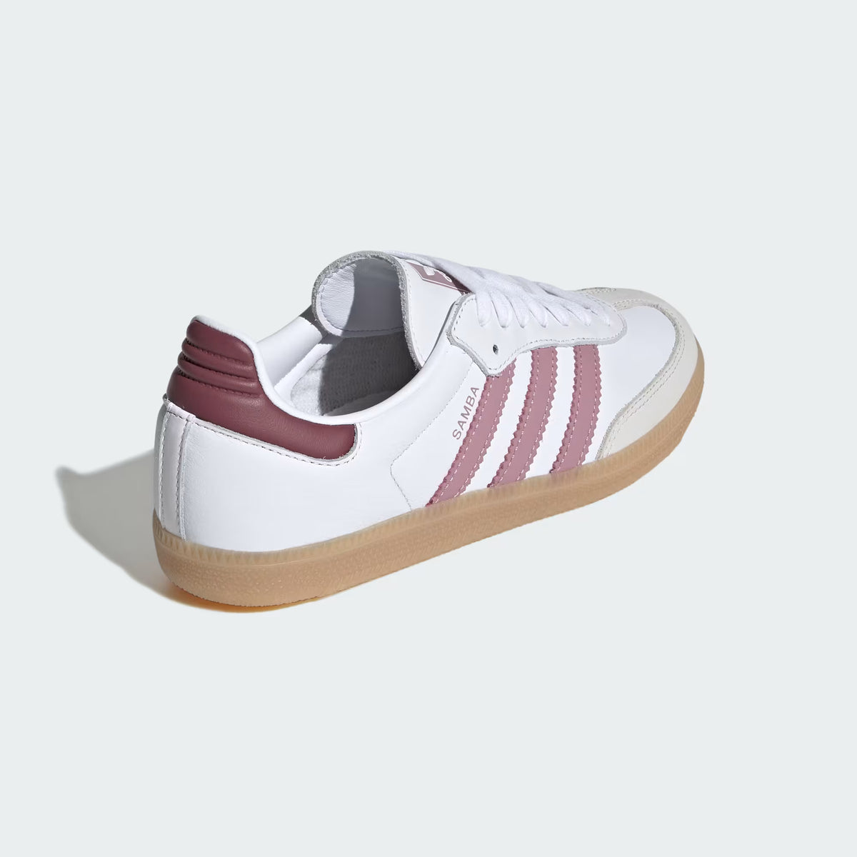 Women's Adidas Samba OG - Cloud White / Magic Mauve / Burgundy