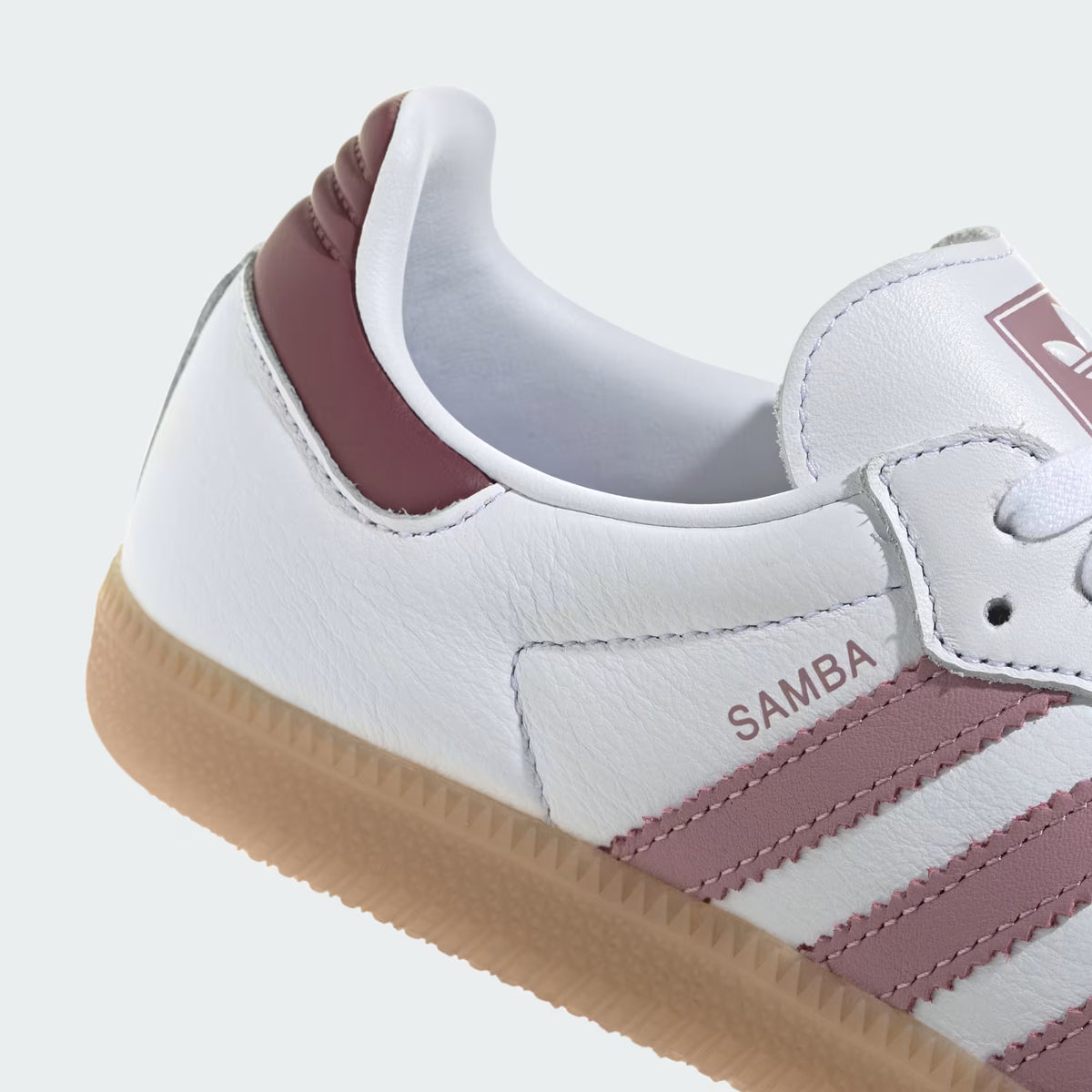Women's Adidas Samba OG - Cloud White / Magic Mauve / Burgundy