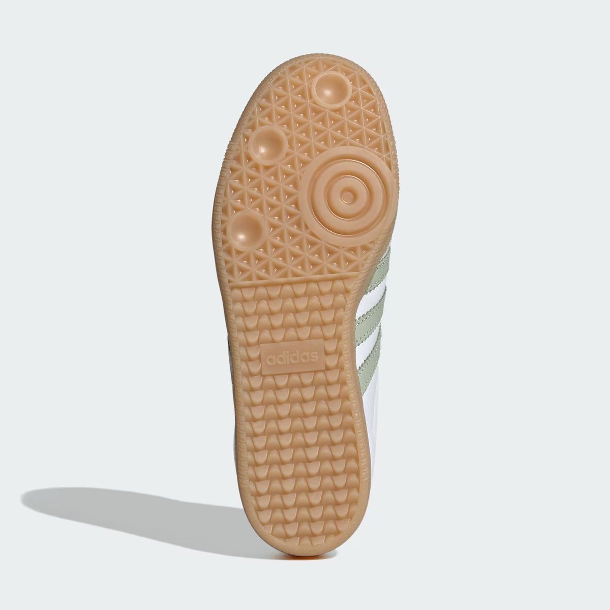 Women's Adidas Samba OG - Cloud White / Halo Green / Tent Green
