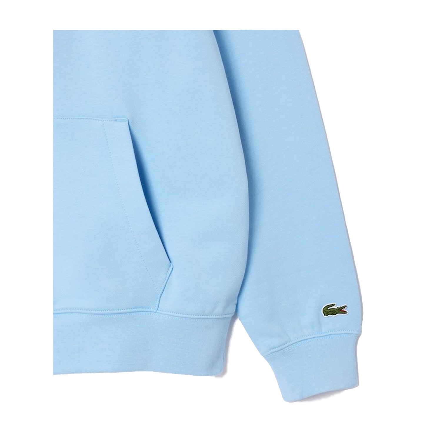 Men's Lacoste Print Hoodie - Pastel Blue - Sleeve Detail