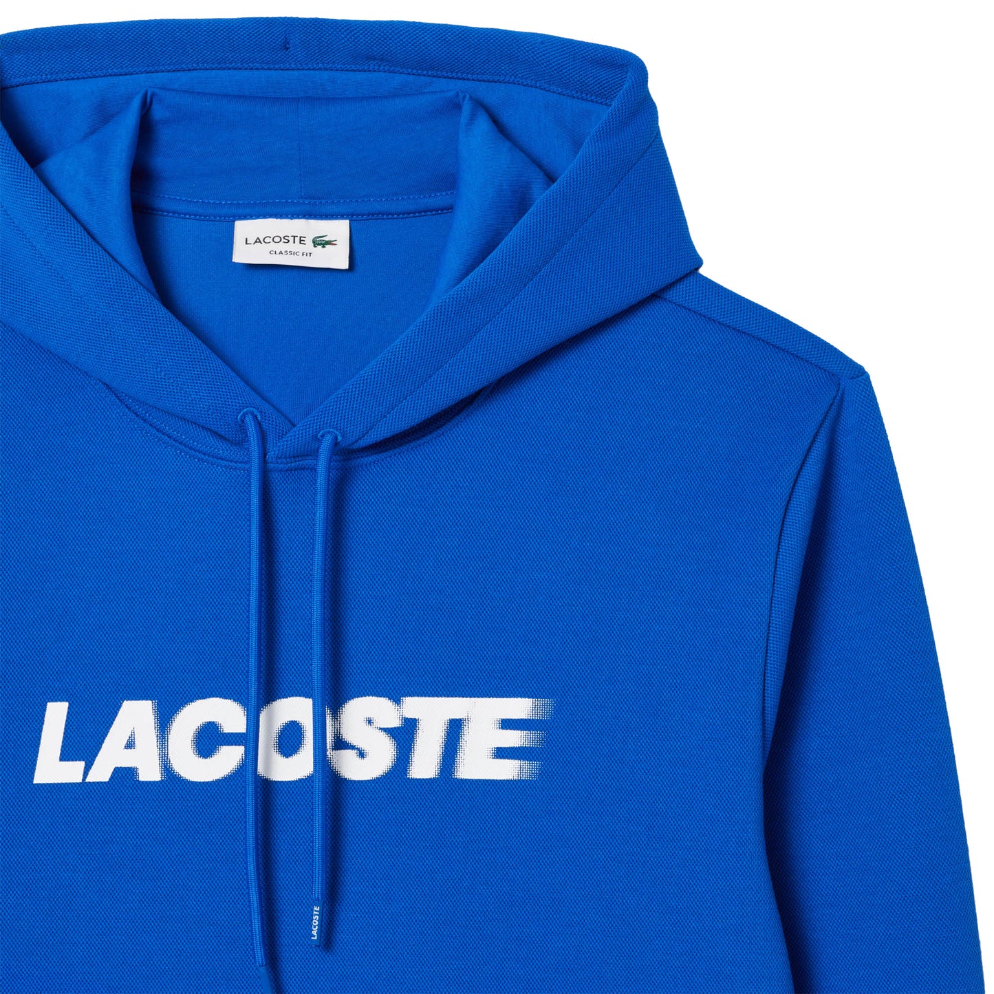 Men's Lacoste Piqué Hoodie - Blue