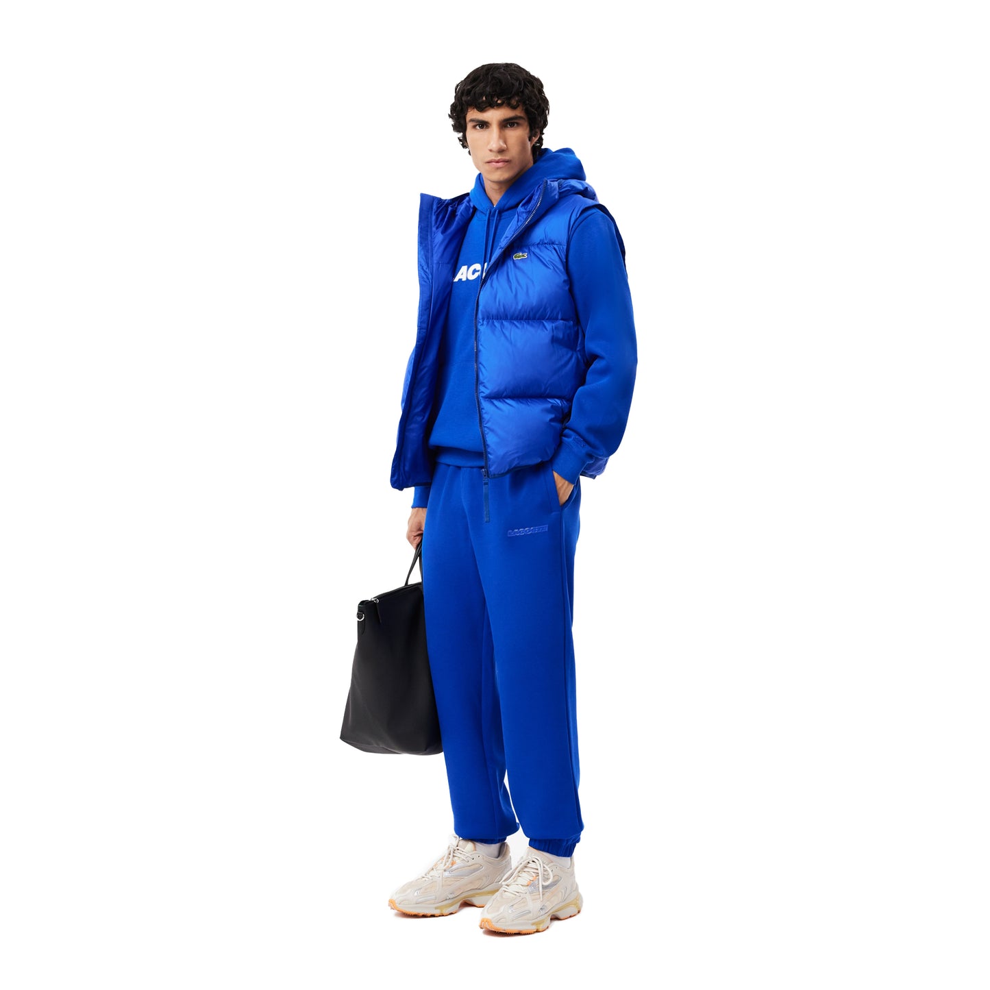 Men's Lacoste Piqué Hoodie - Blue