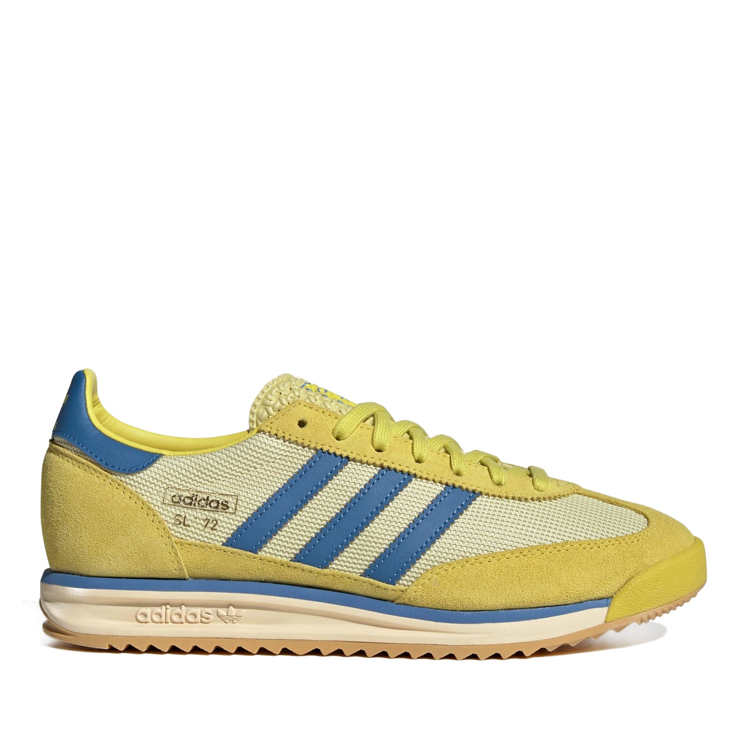 Men's Adidas SL 72 RS Shoes - Pure Sulfur/Focus Blue/Powder Yellow