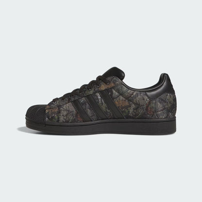 Men's Adidas Superstar II Mossy Oak - Core Black / Khaki Six