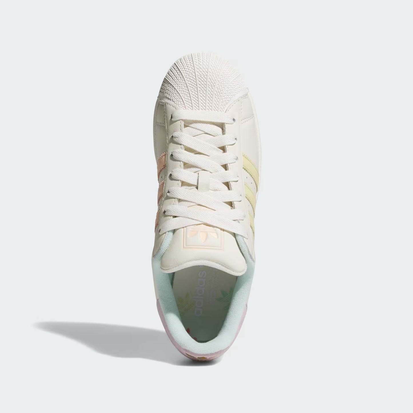 Men's Adidas Superstar II - Off White/Powder Yellow/Halo Mint