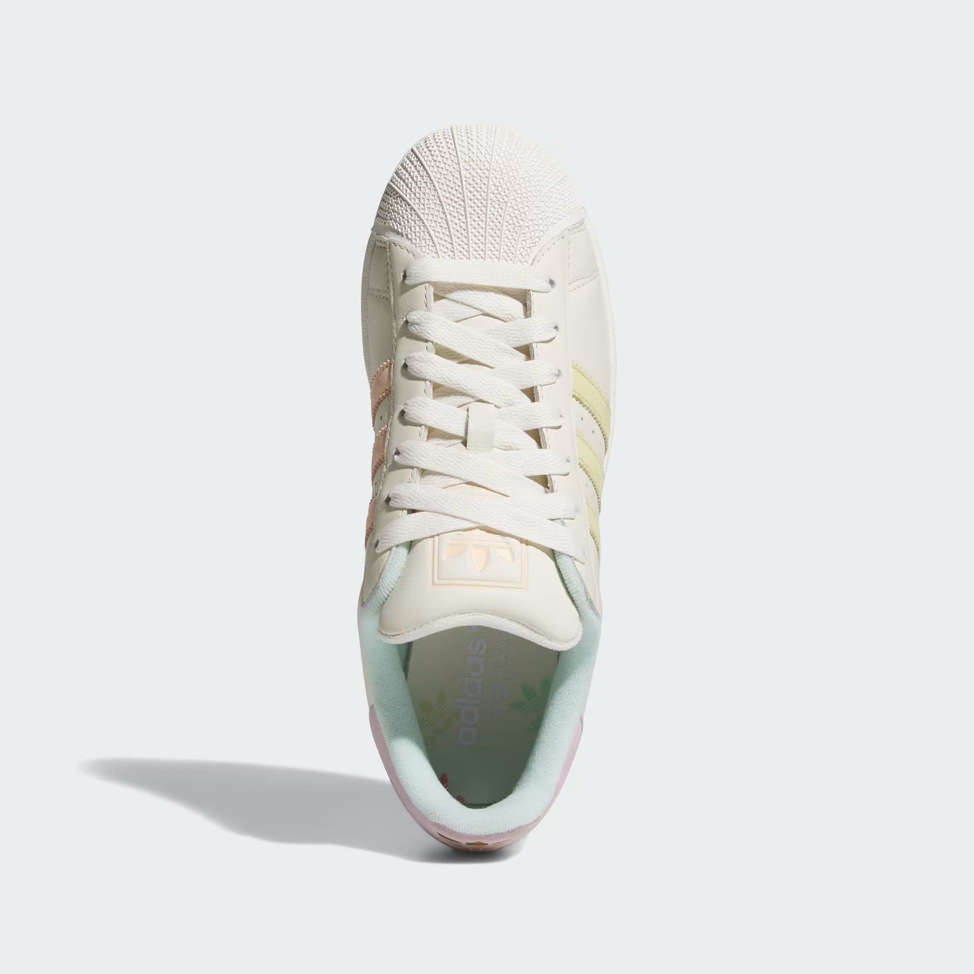 Men's Adidas Superstar II - Off White/Powder Yellow/Halo Mint