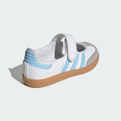 Grade School Adidas Samba Jane - Cloud White / Clear Sky