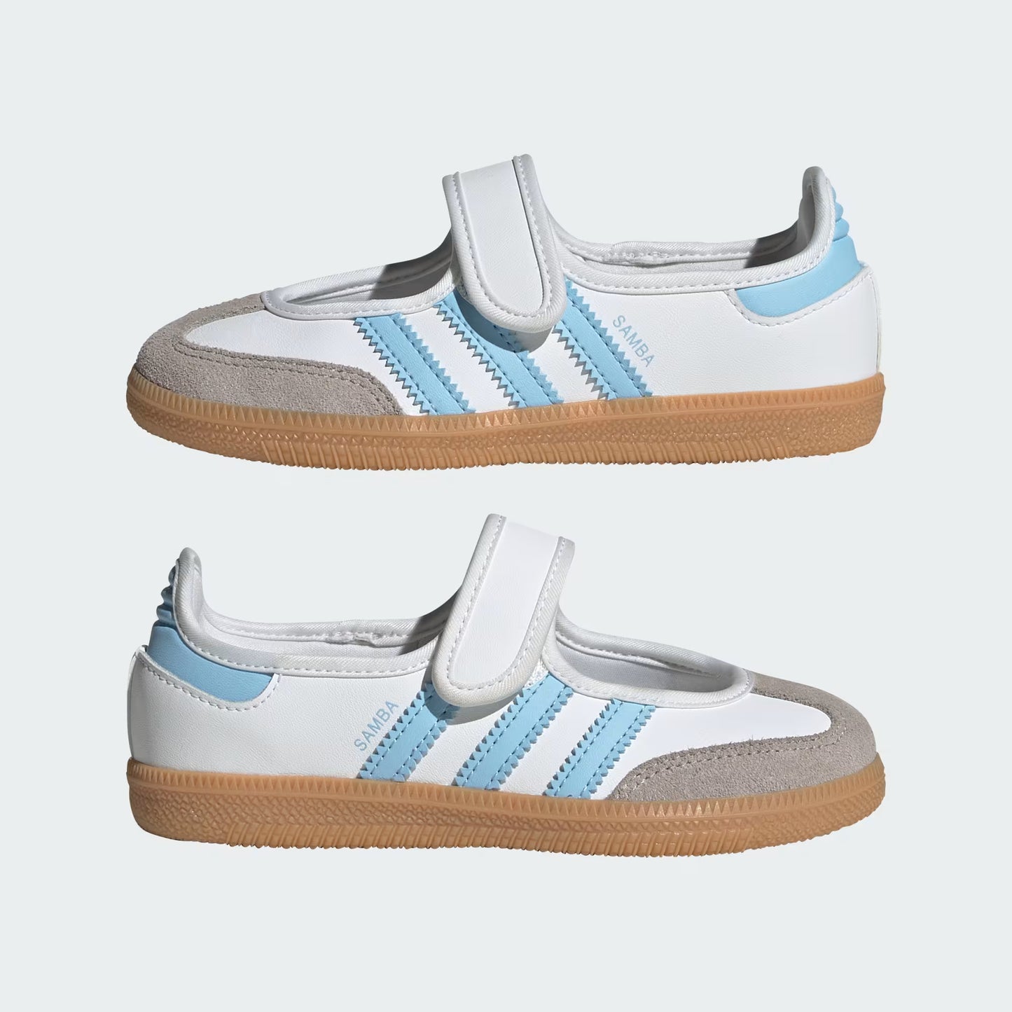 Grade School Adidas Samba Jane - Cloud White / Clear Sky