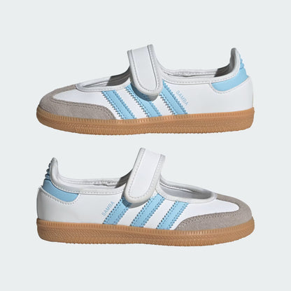 Grade School Adidas Samba Jane - Cloud White / Clear Sky