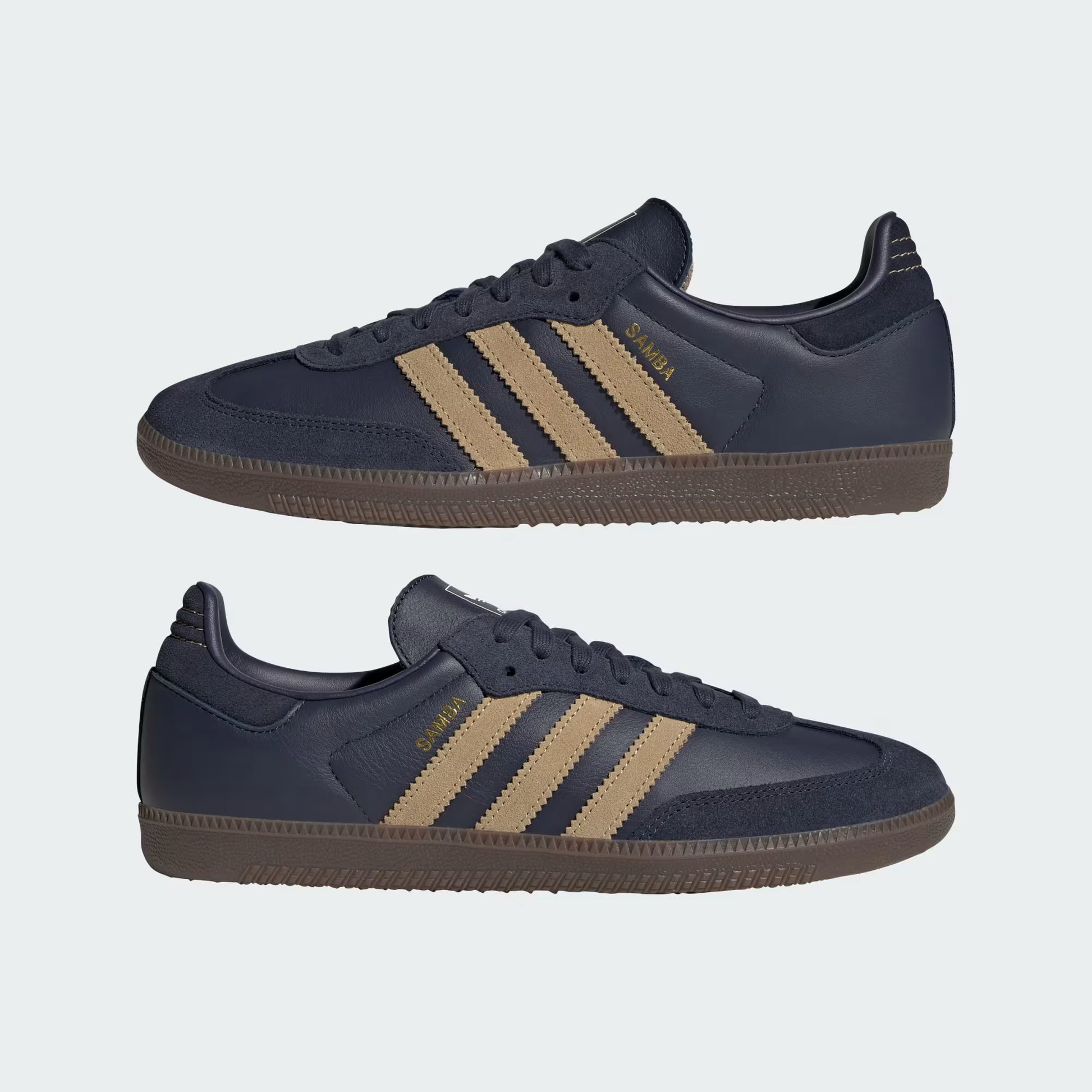 Mens Adidas Samba OG - Shadow Navy/Golden Beige Cool J's Miami online Mens Adidas Samba OG - Shadow Navy/Golden Beige Cool J's Miami online