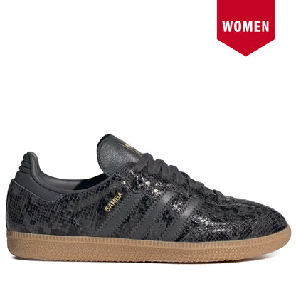 Women's Adidas Samba OG Core Black Grey Six Gum