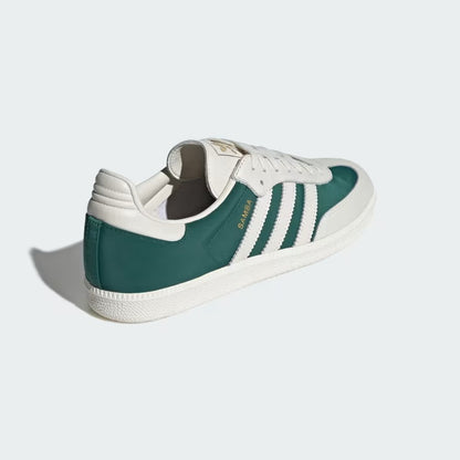 Men's Adidas Samba OG - Off White/Collegiate Green