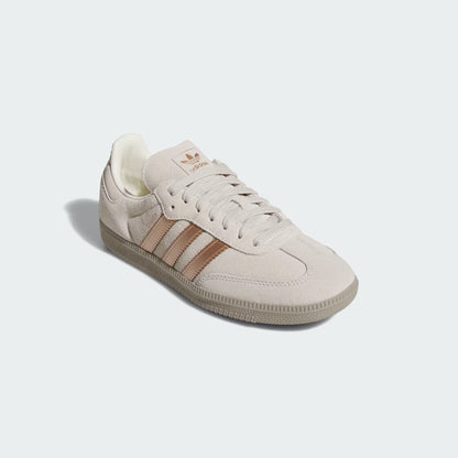 Women's Adidas Samba OG - Off White / Copper Metallic / Putty Beige