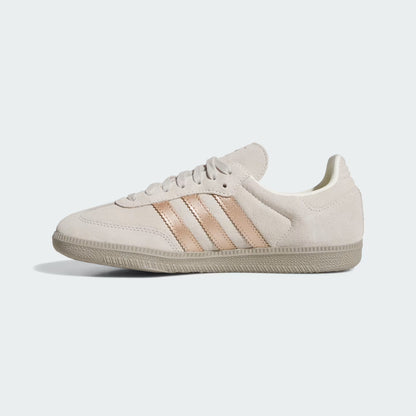 Women's Adidas Samba OG - Off White / Copper Metallic / Putty Beige
