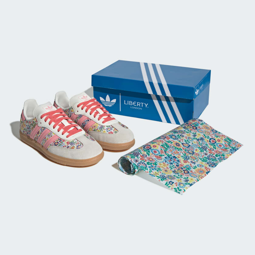 Grade School Adidas Samba OG Shoes - Liberty London