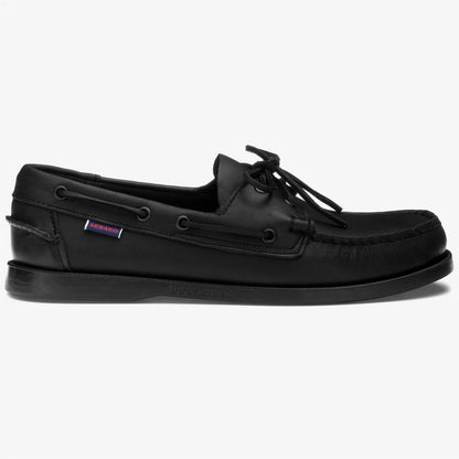 Men's Sebago Docksides Portland - Total Black Total Black